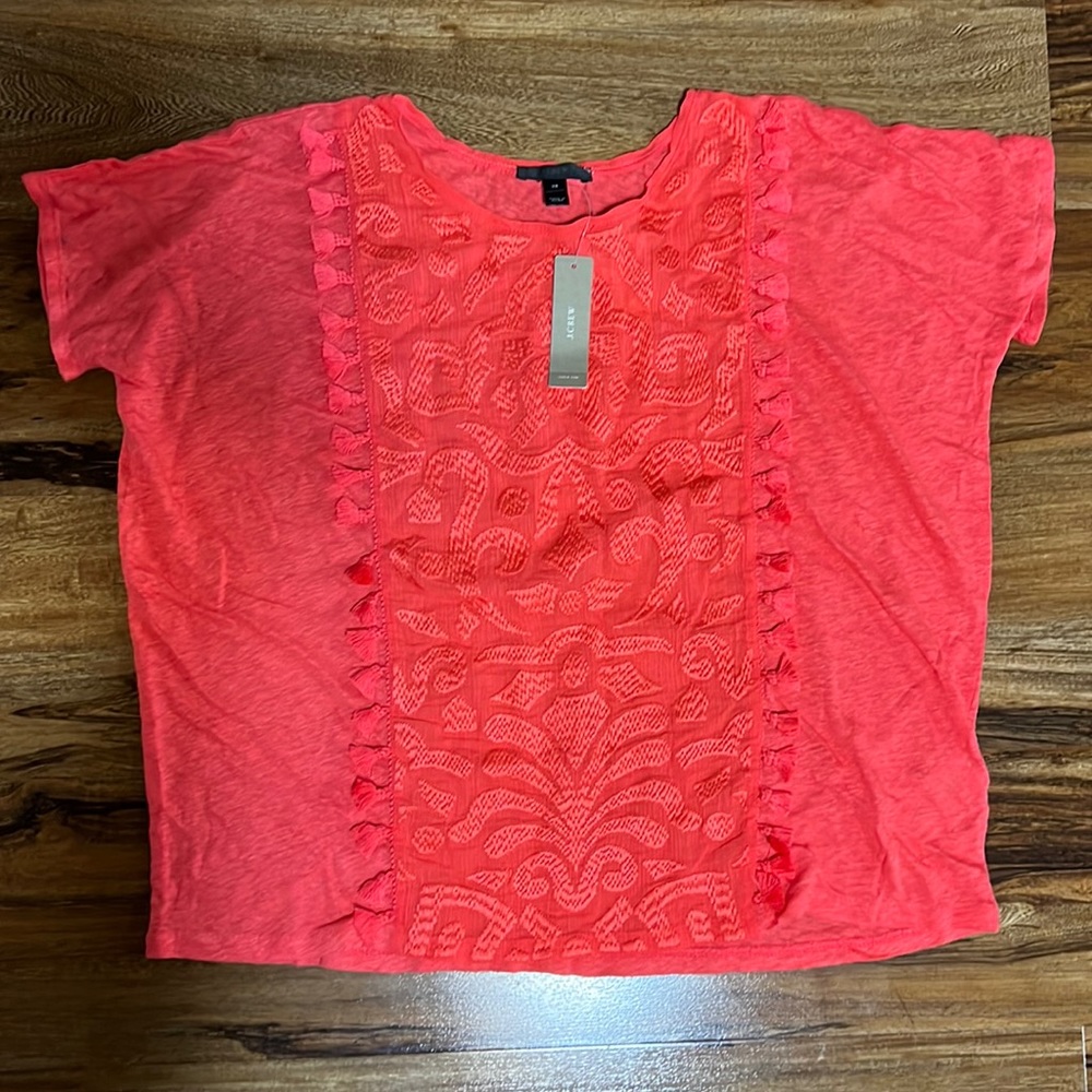 J Crew relaxed tee size XS CORAL